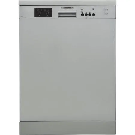 Heinner HDW-FS6006DSE++ Szabadonálló mosogatógép, 60cm, 12 teríték, 6 program, E energiaosztály, ezüst