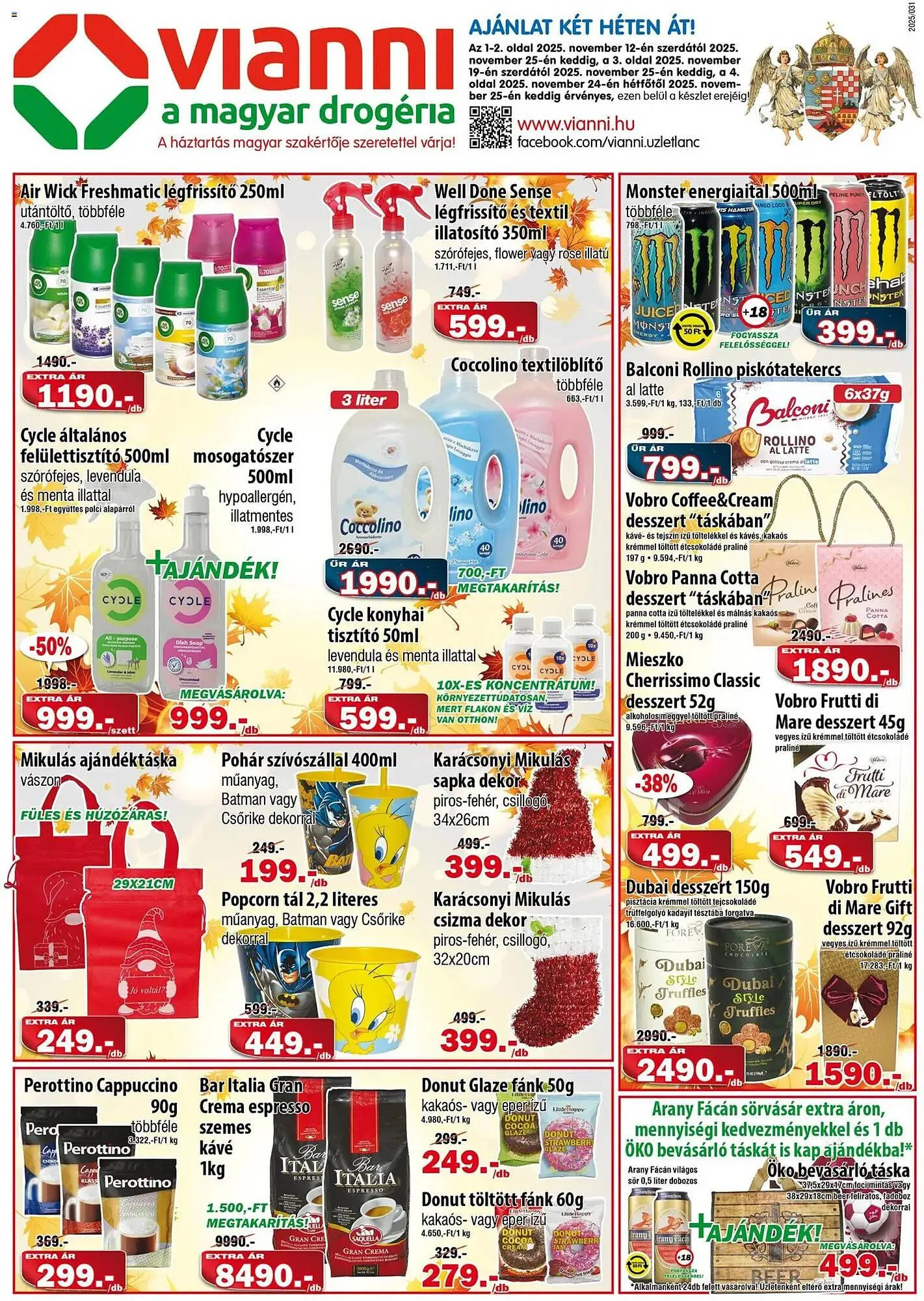 Vianni Drogéria akciós újság - 1