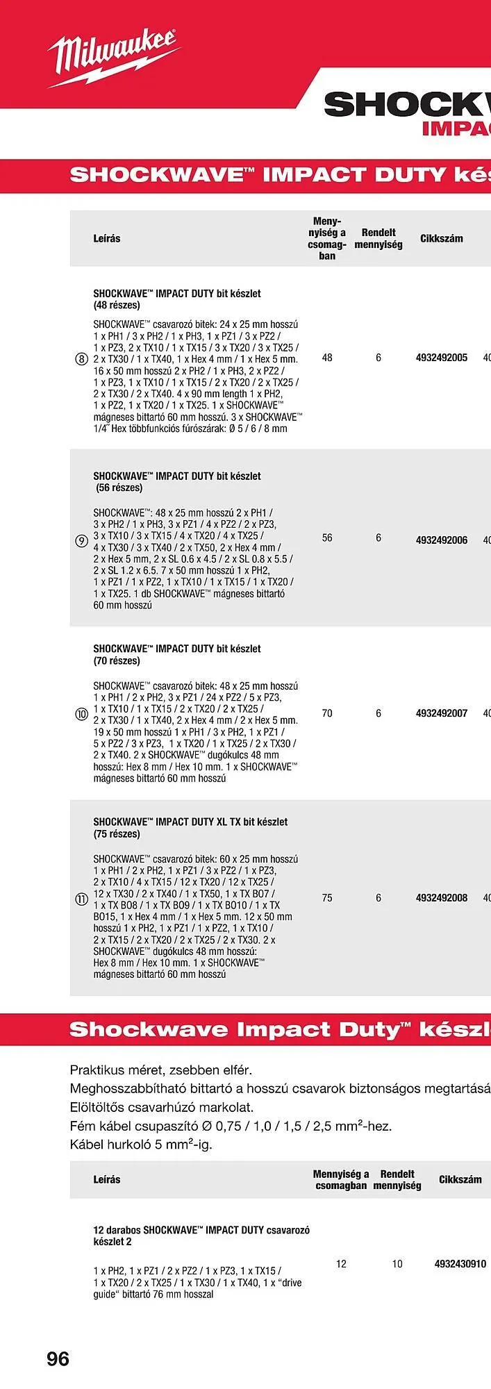 Katalógus Milwaukee akciós újság szeptember 16.-tól december 31.-ig 2025. - Oldal 190