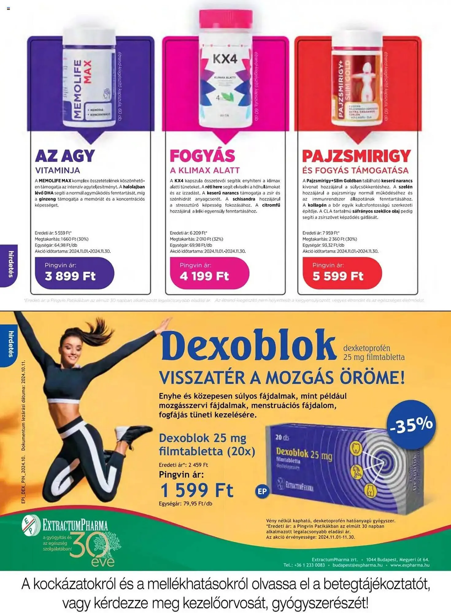 Katalógus Pingvin Patika akciós újság november 1.-tól november 30.-ig 2024. - Oldal 14