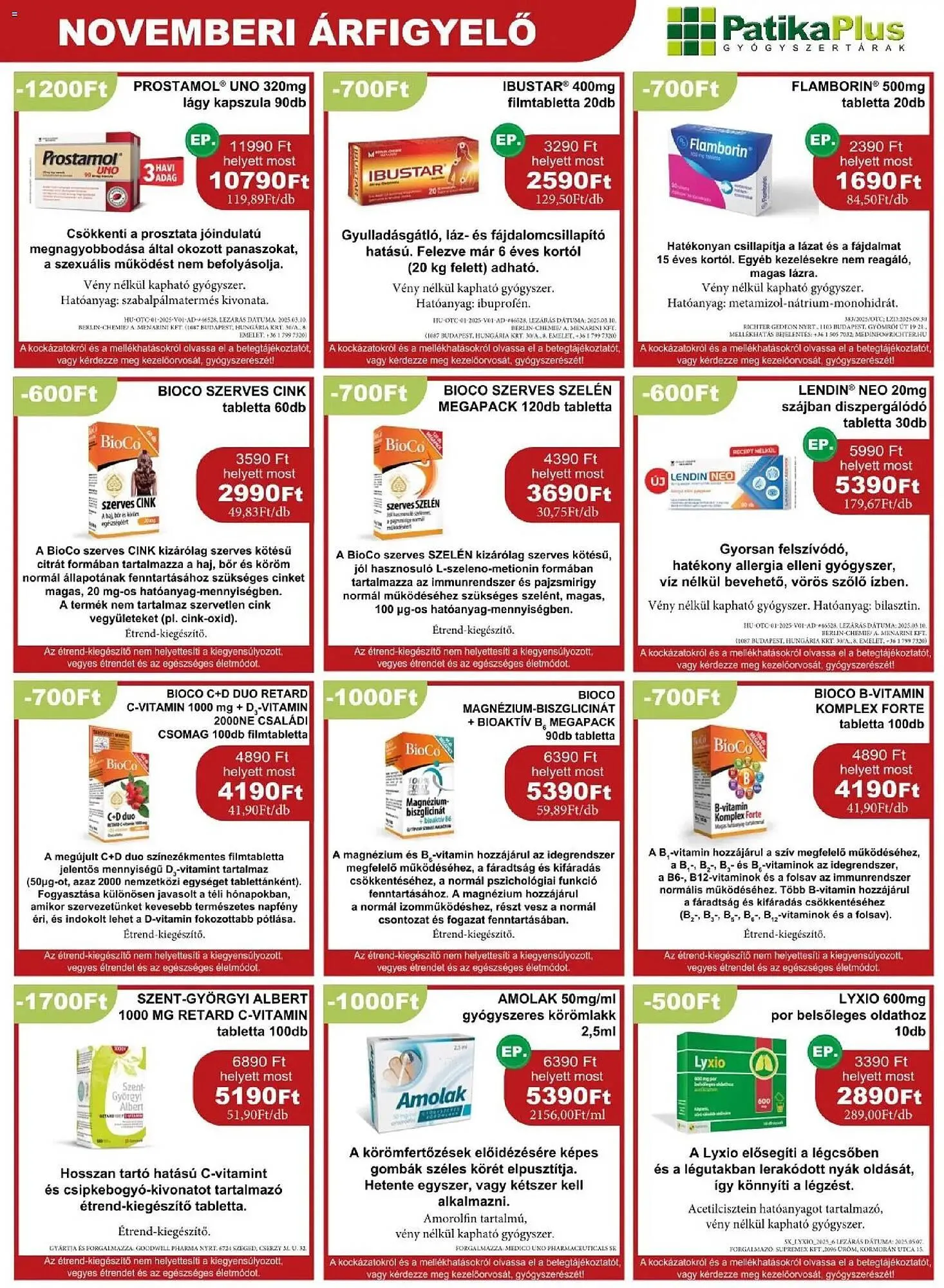 Katalógus PatikaPlus akciós újság november 1.-tól november 30.-ig 2025. - Oldal 7