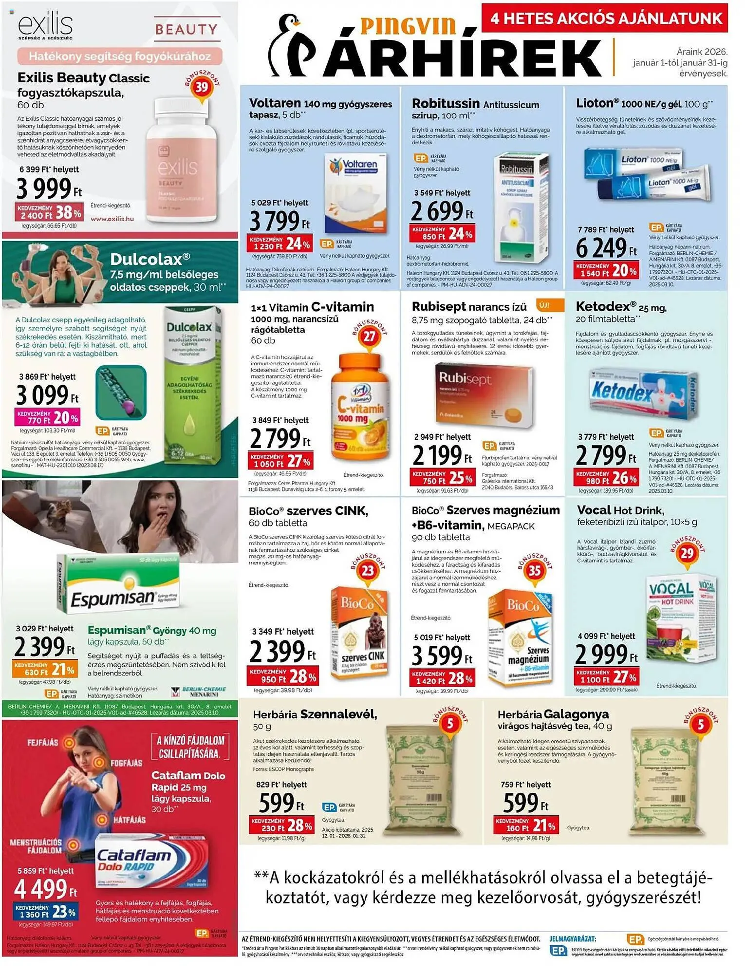 Katalógus Pingvin Patika akciós újság január 1.-tól január 31.-ig 2026. - Oldal 4