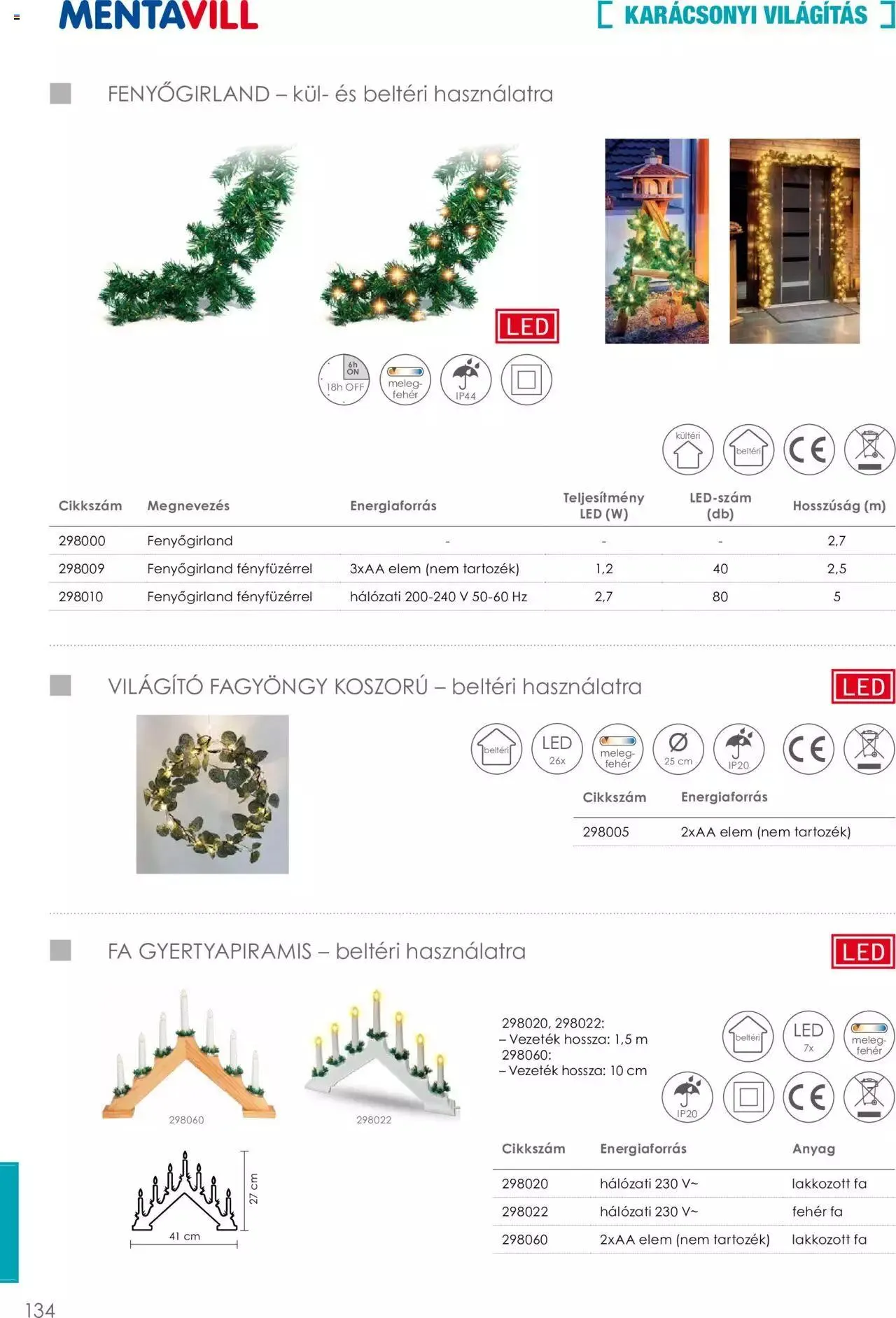 Katalógus Mentavill - Termékkatalógus 2022-2023 december 21.-tól december 31.-ig 2024. - Oldal 134