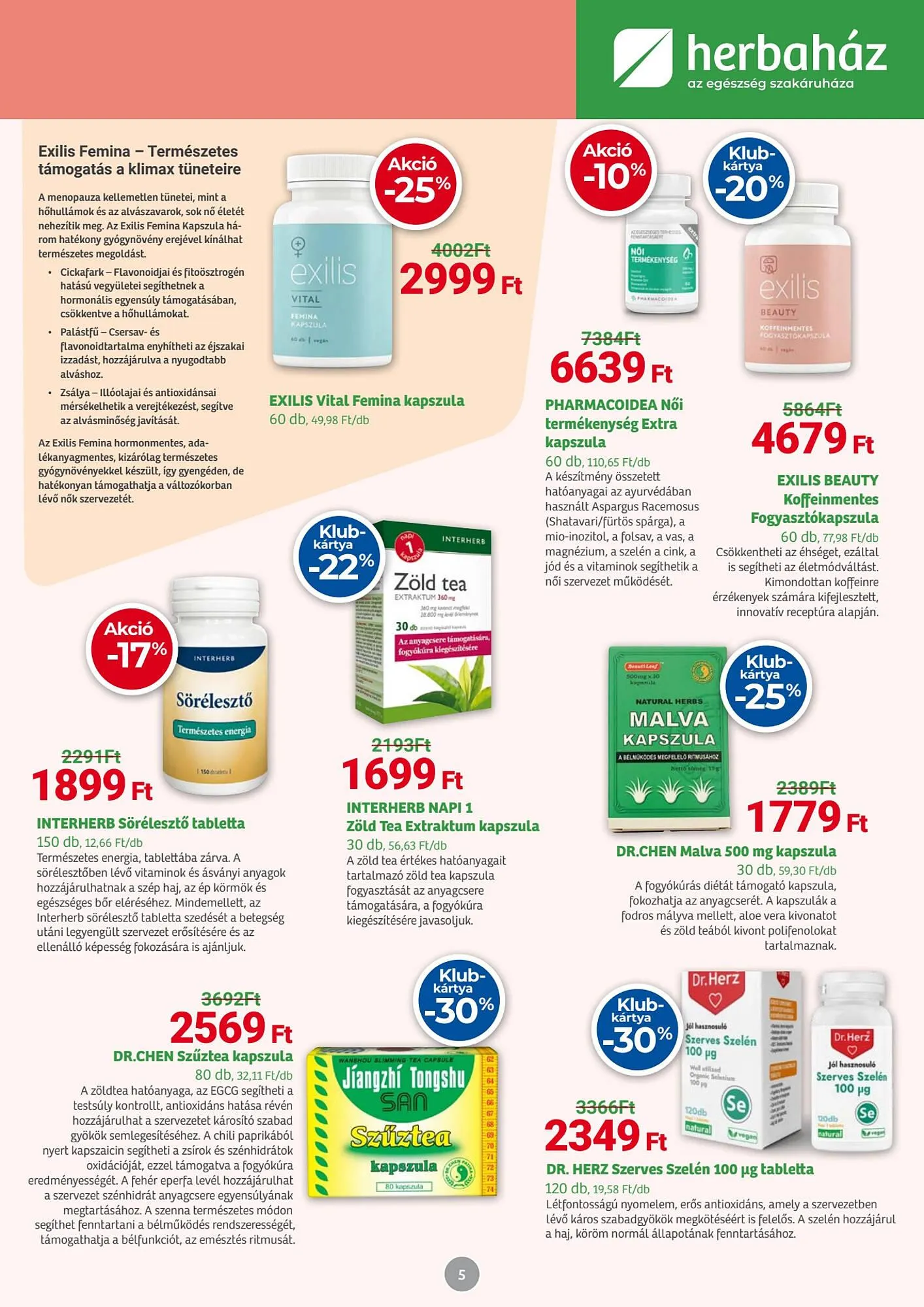 Katalógus Herbaház akciós újság május 5.-tól június 1.-ig 2025. - Oldal 5