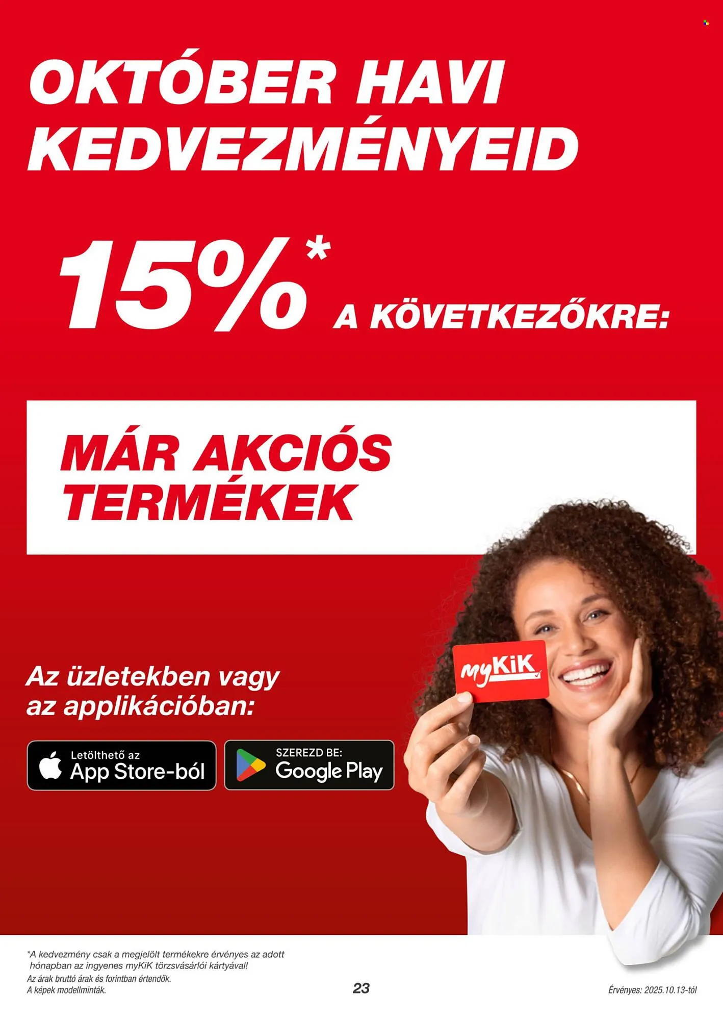 Katalógus Kik akciós újság október 9.-tól október 24.-ig 2025. - Oldal 23