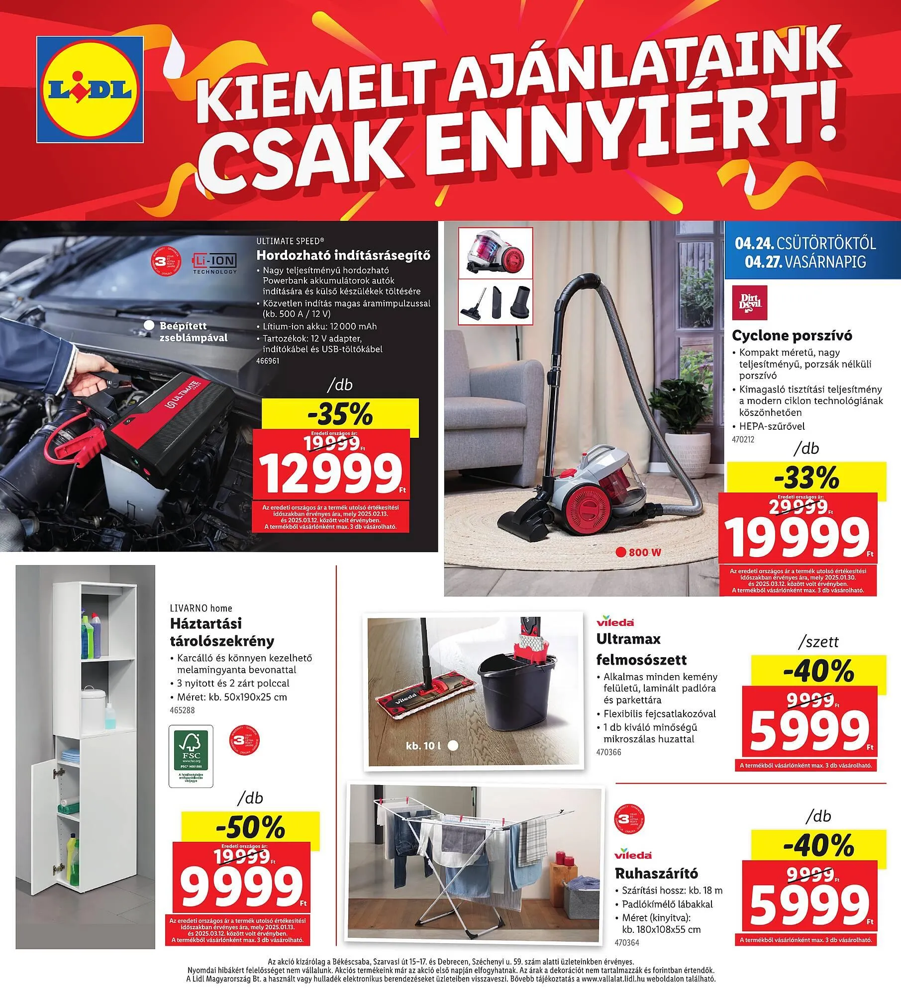 Katalógus Lidl akciós újság április 24.-tól április 27.-ig 2025. - Oldal 4