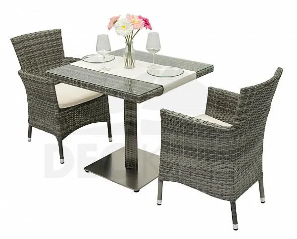 Kerti rattan szett GINA II. 1 + 2 (szürke)