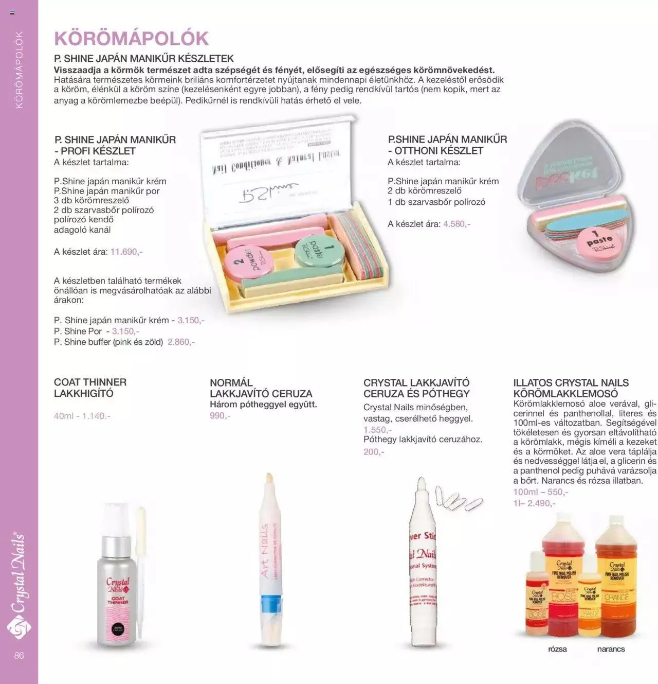 Katalógus Crystal Nails - Nagykatalógus 22/23 március 8.-tól december 31.-ig 2023. - Oldal 86