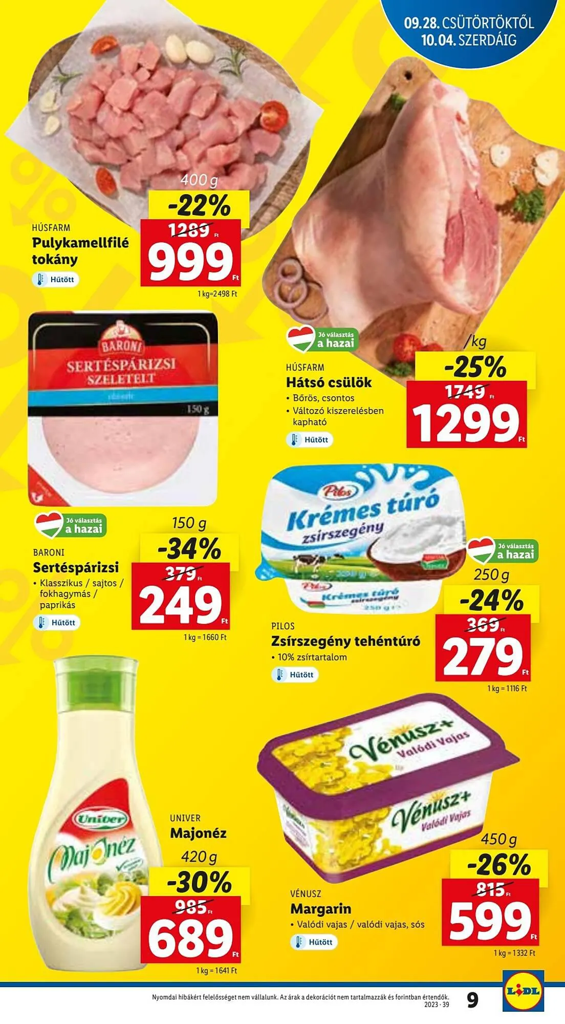 Katalógus Lidl akciós újság szeptember 28.-tól október 4.-ig 2023. - Oldal 9