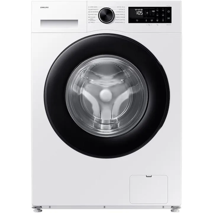 Samsung WW90DG5G34AELE mosógép, 9 kg, 1400 fordulat/perc, A energiaosztály, AI Ecobubble, Super Speed 39, SpaceMax, Hygiene Steam, Smart Things, digitális inverteres motor, fehér