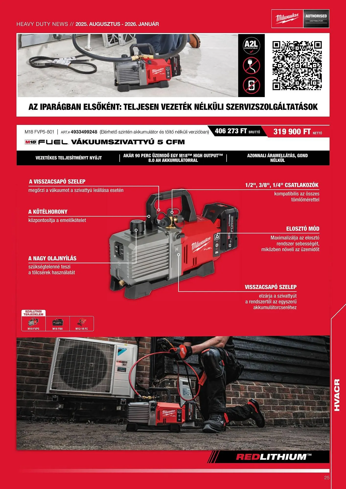 Katalógus Milwaukee akciós újság augusztus 1.-tól január 31.-ig 2026. - Oldal 25