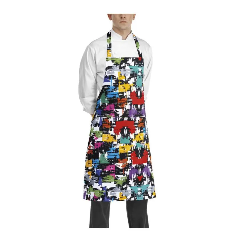 Szakács nyakkötény EGOchef zsebbel - graphic minta