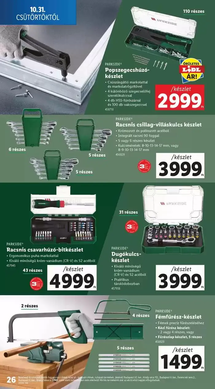 Katalógus Akciós újság – 44. hét október 31.-tól november 6.-ig 2024. - Oldal 26