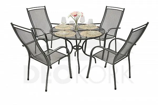 Fém kerti bútor Kerti fém szerelvény PALMA III. 1 + 4