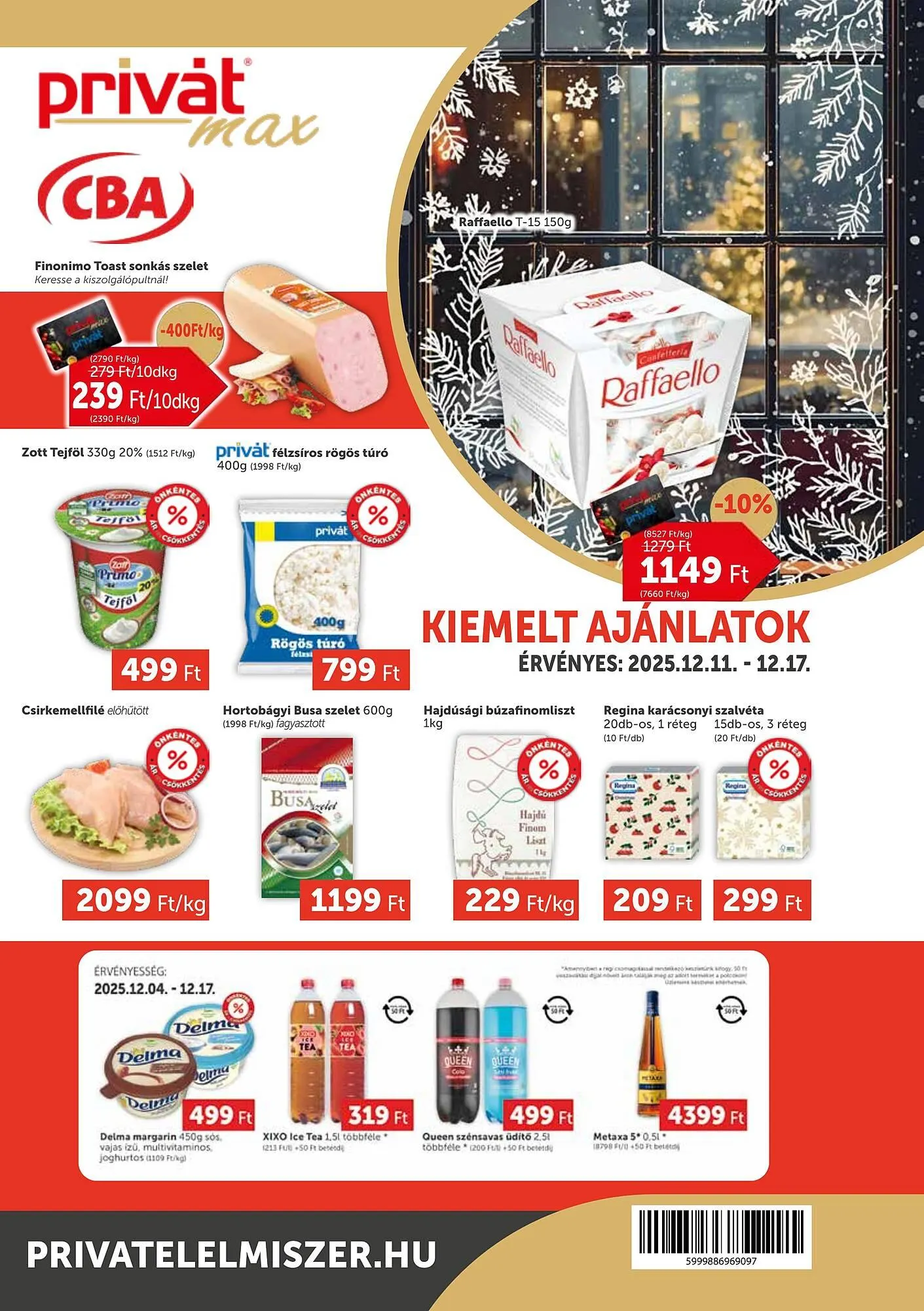 Katalógus PRIVÁT akciós újság december 11.-tól december 17.-ig 2025. - Oldal 1