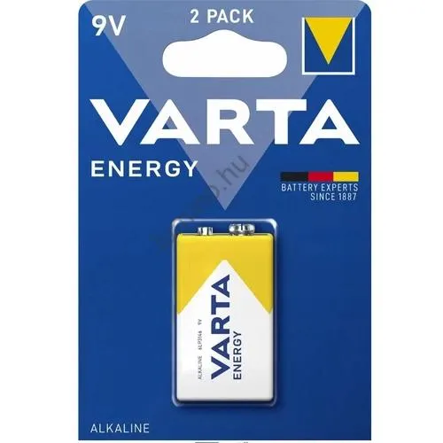 Varta Energy alkáli tartós elem 9V B1