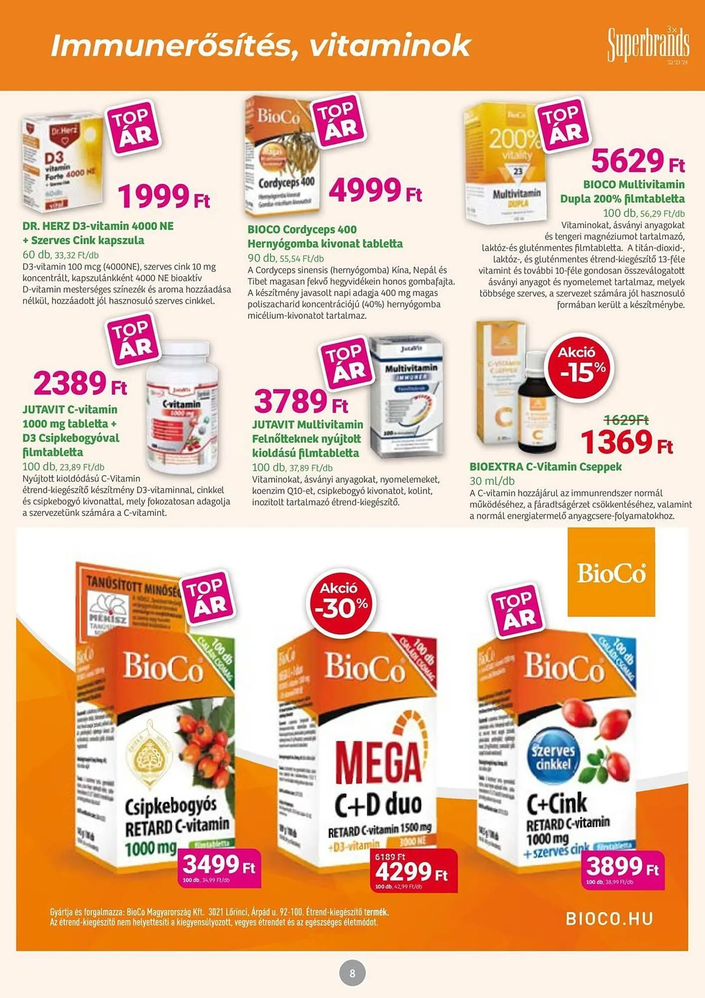 Katalógus Herbaház akciós újság október 6.-tól november 2.-ig 2025. - Oldal 8