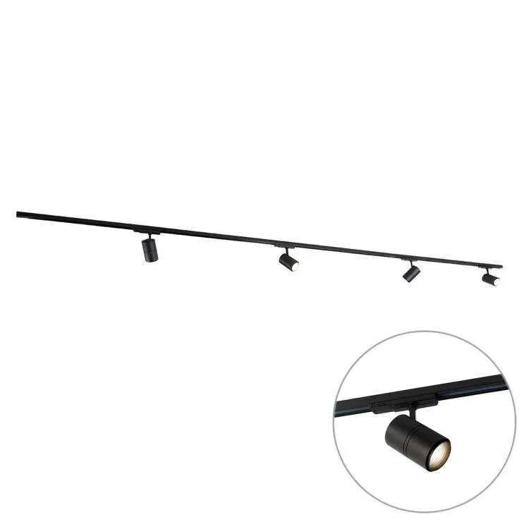 Modern sínrendszer fekete 4 folttal 3 fázis - Vonalzó