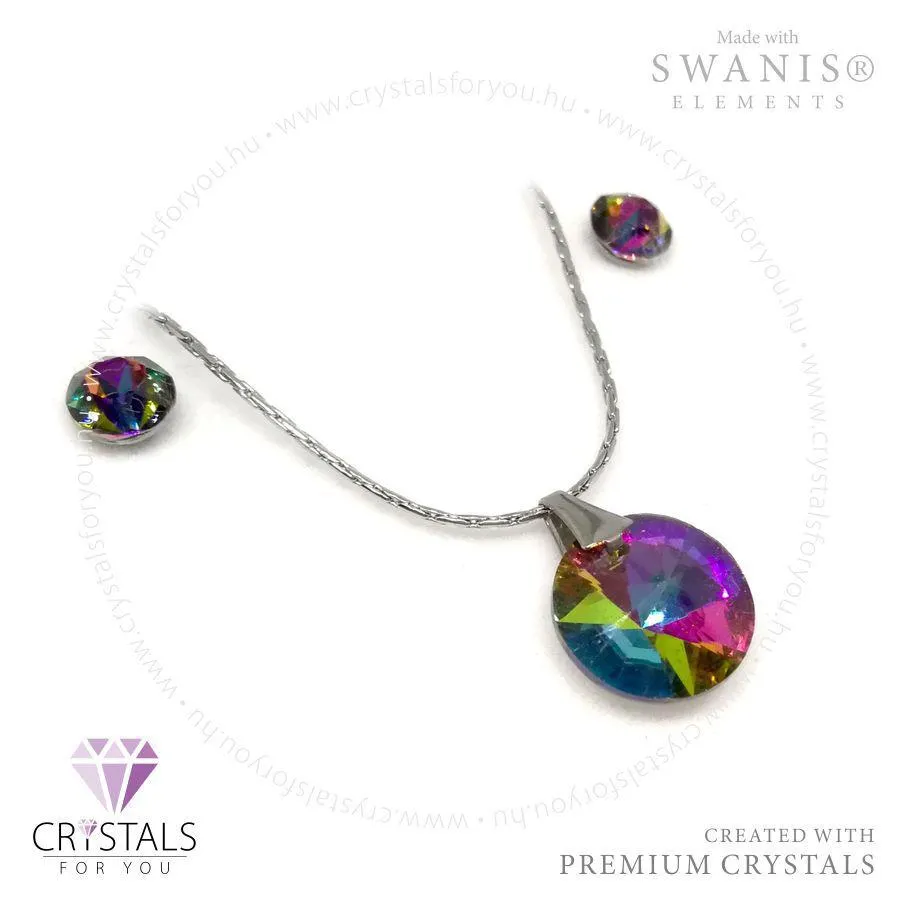 Kör medálos szett csúcsos Swanis® prémium kristállyal díszítve