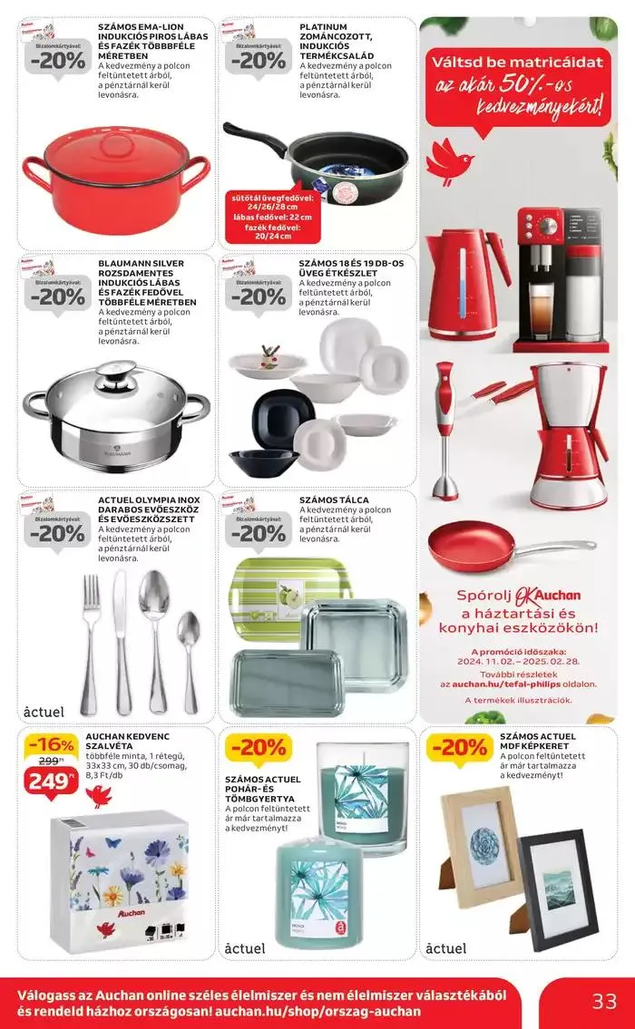 Katalógus Catalog Auchan január 6.-tól január 15.-ig 2025. - Oldal 33
