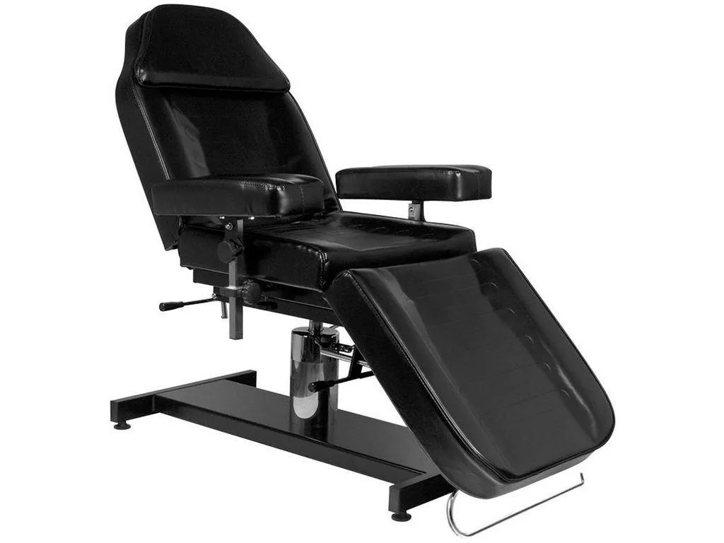 BeautyOne Pro Ink 210H hidraulikus tetováló szék 180*63 cm | 70 kg | fekete