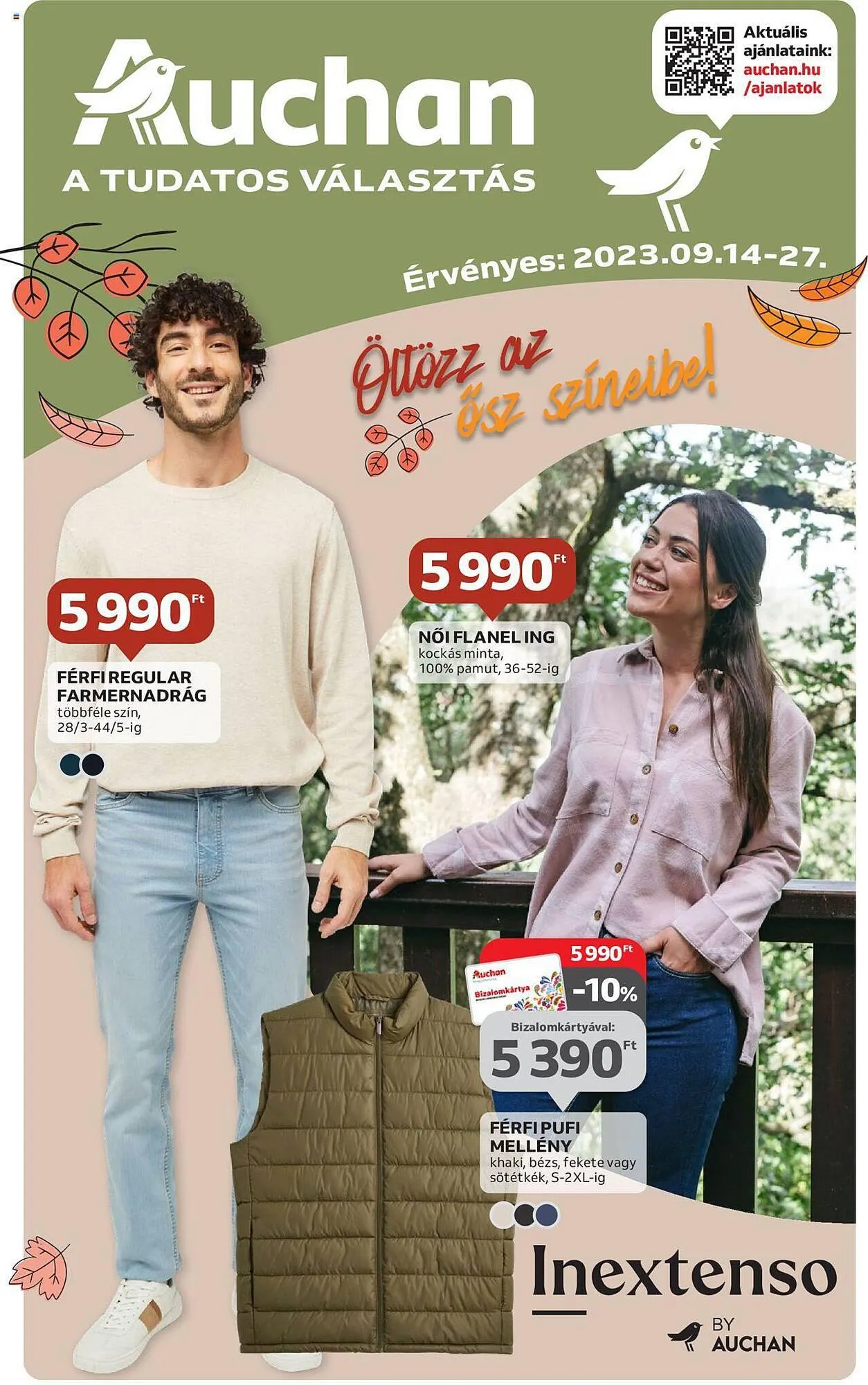 Katalógus Auchan akciós újság szeptember 14.-tól szeptember 27.-ig 2023. - Oldal 1