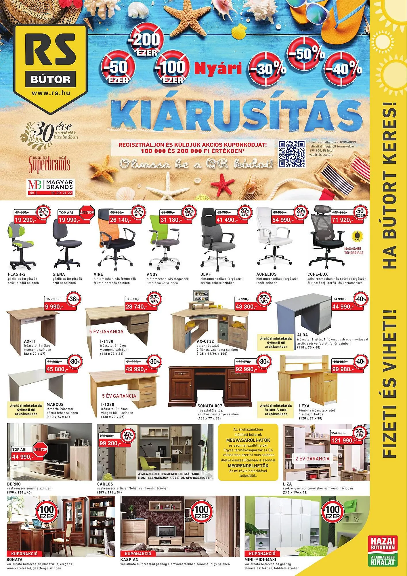 Katalógus RS Bútor akciós újság június 30.-tól július 29.-ig 2023. - Oldal 1