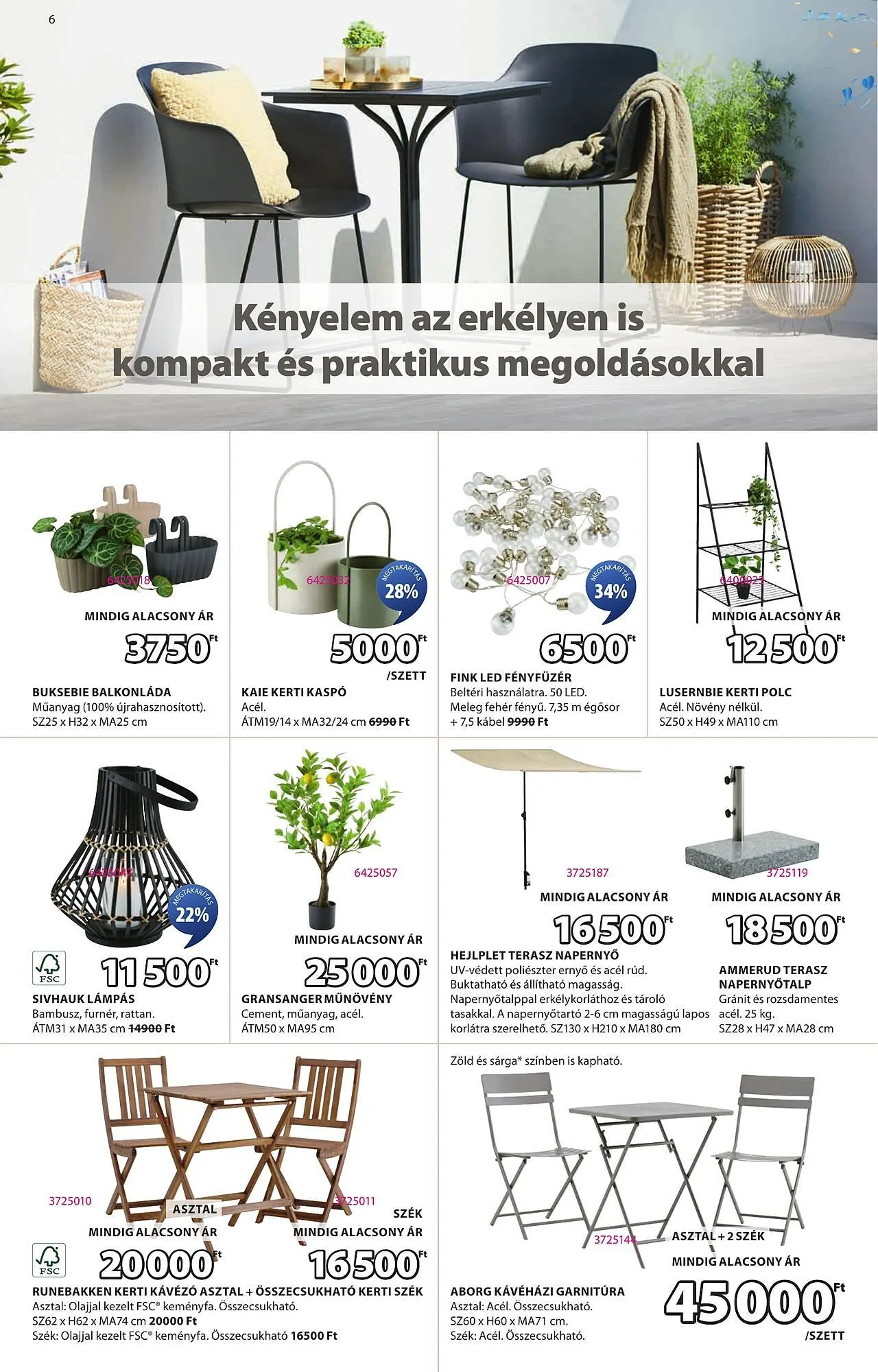 Katalógus JYSK akciós újság április 23.-tól május 18.-ig 2025. - Oldal 6