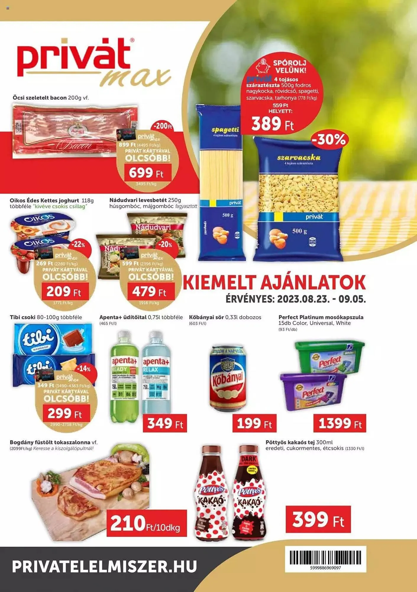 Katalógus PRIVÁT akciós újság augusztus 23.-tól szeptember 5.-ig 2023. - Oldal 1