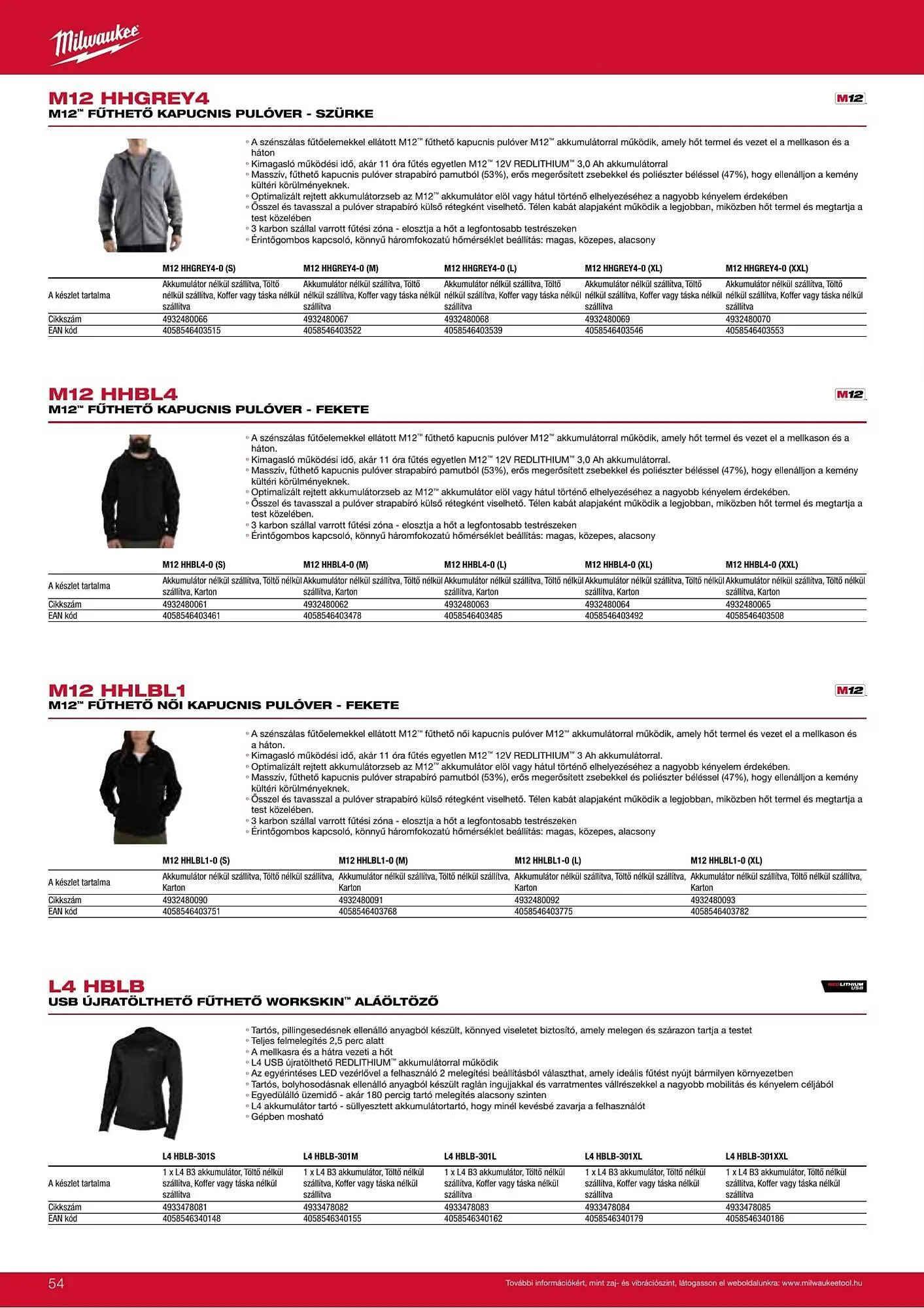 Katalógus Milwaukeetool akciós újság augusztus 14.-tól december 31.-ig 2025. - Oldal 54