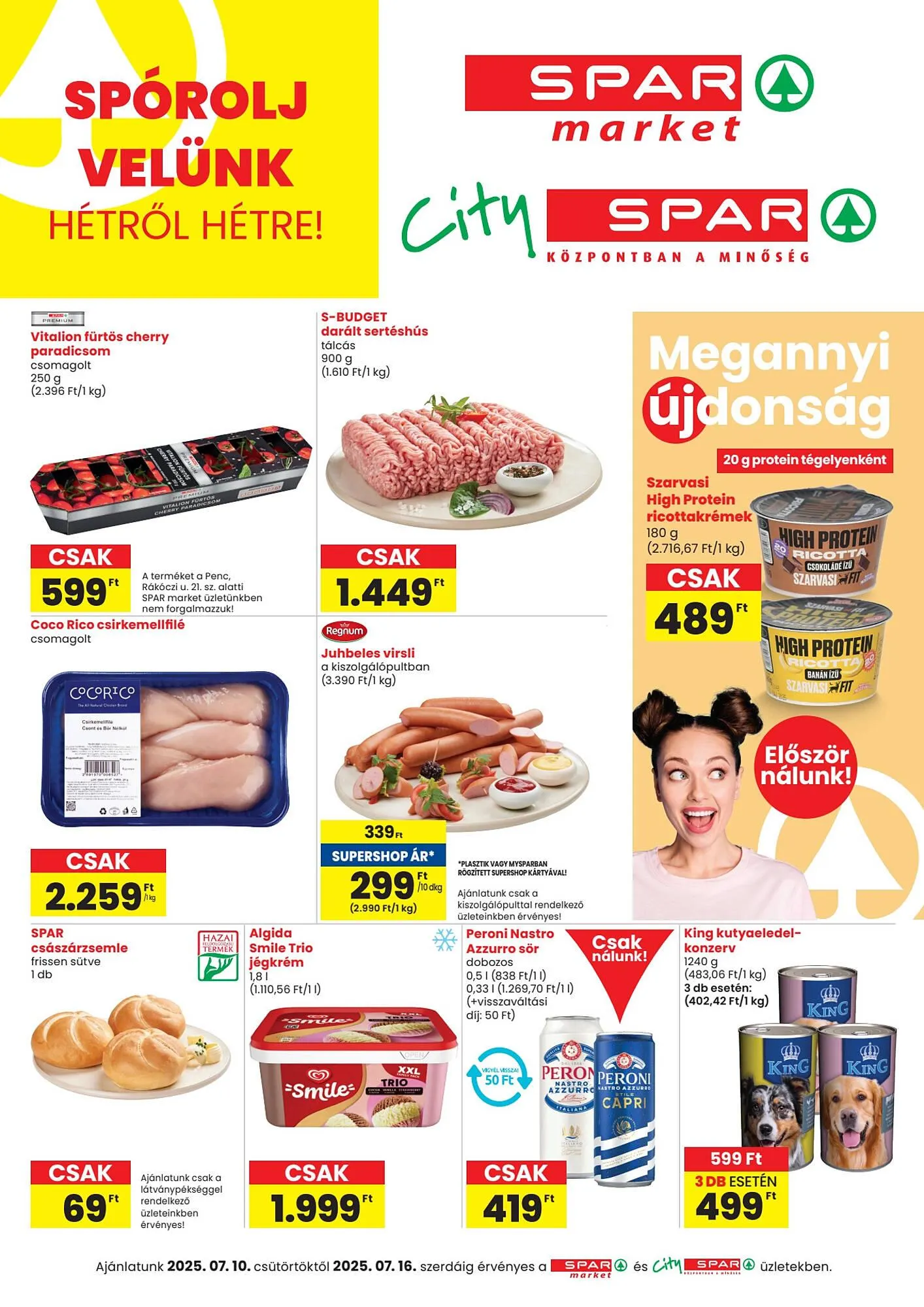 Katalógus Spar akciós újság július 10.-tól július 16.-ig 2025. - Oldal 1