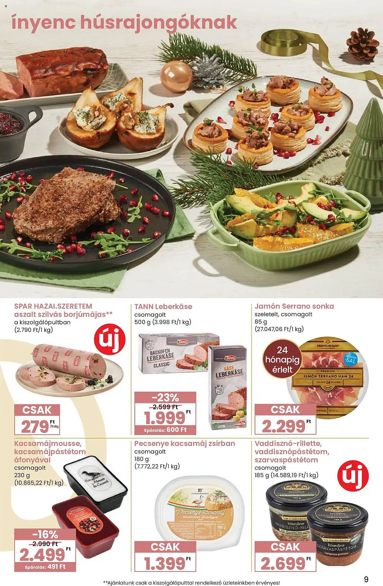 Katalógus Interspar akciós újság november 27.-tól december 27.-ig 2025. - Oldal 9