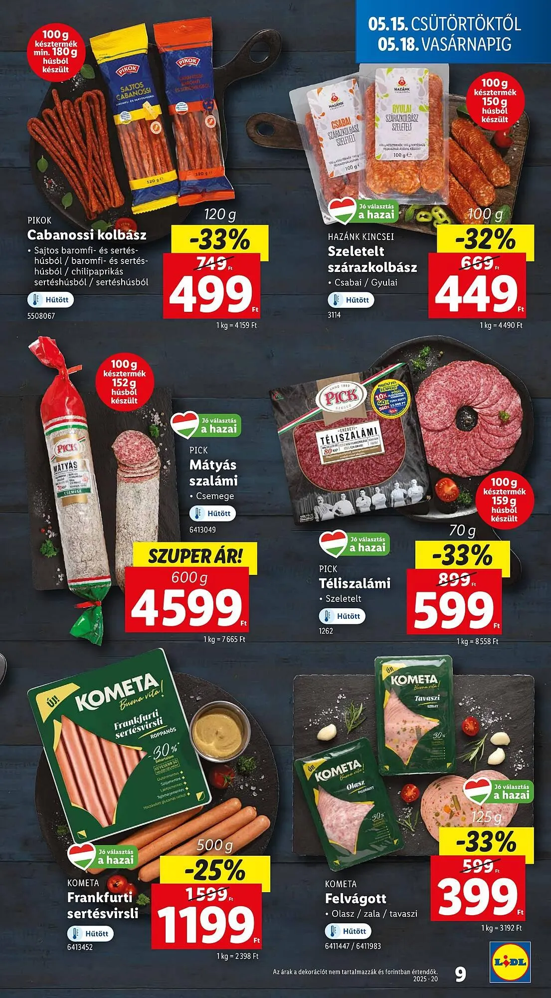 Katalógus Lidl akciós újság május 15.-tól május 21.-ig 2025. - Oldal 9