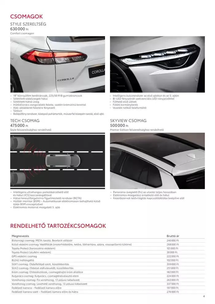 Katalógus Toyota Corolla Cross MC23 január 8.-tól január 8.-ig 2026. - Oldal 4