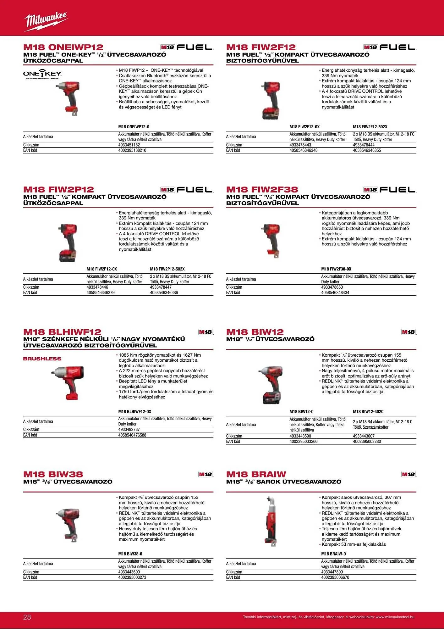 Katalógus Milwaukee akciós újság szeptember 16.-tól december 31.-ig 2026. - Oldal 28