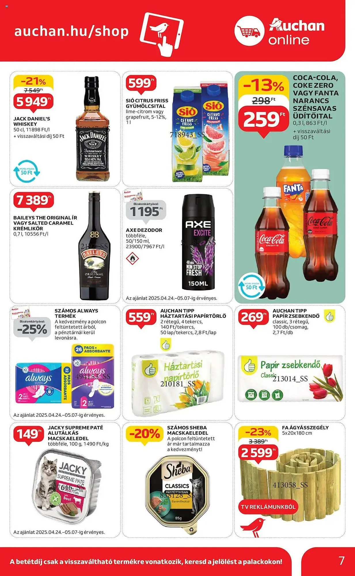Katalógus Auchan akciós újság április 24.-tól április 30.-ig 2025. - Oldal 7