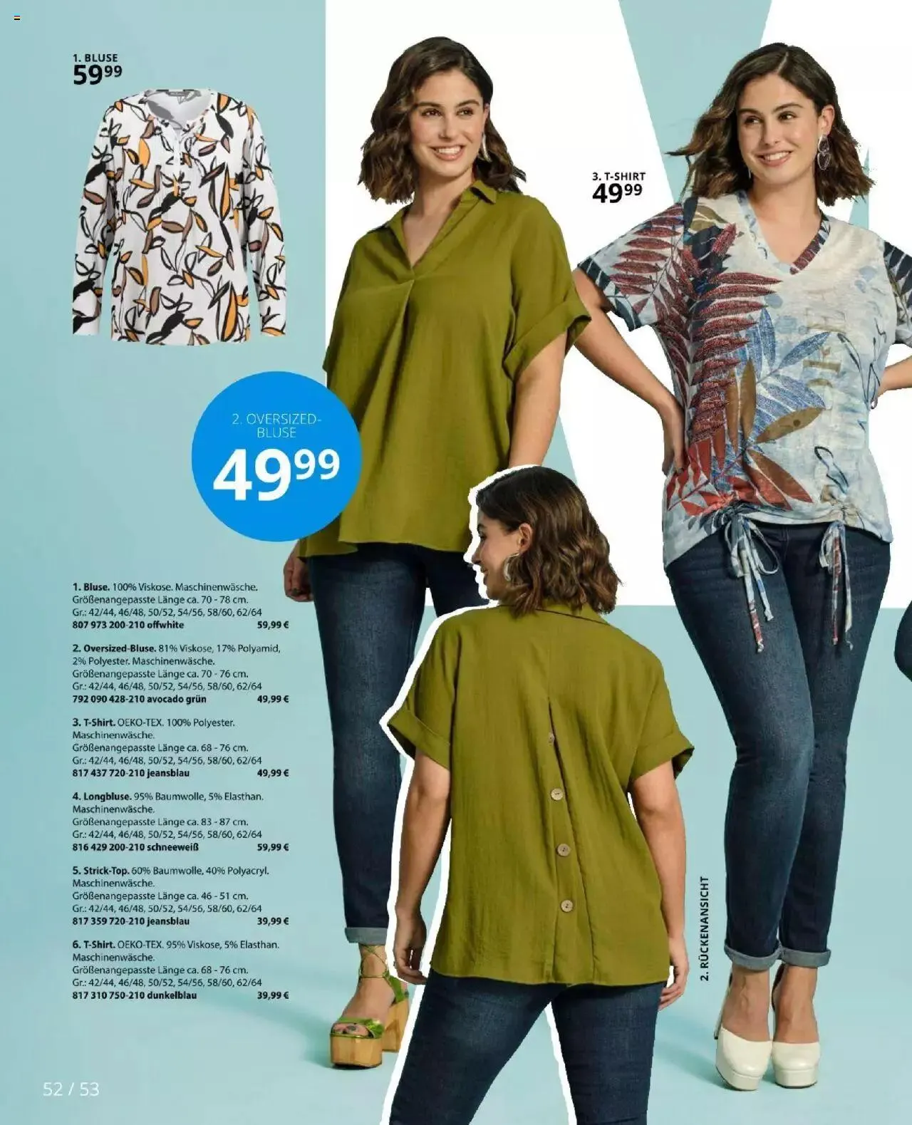 Katalógus Ulla Popken Akciós újság augusztus 1.-tól augusztus 31.-ig 2023. - Oldal 52