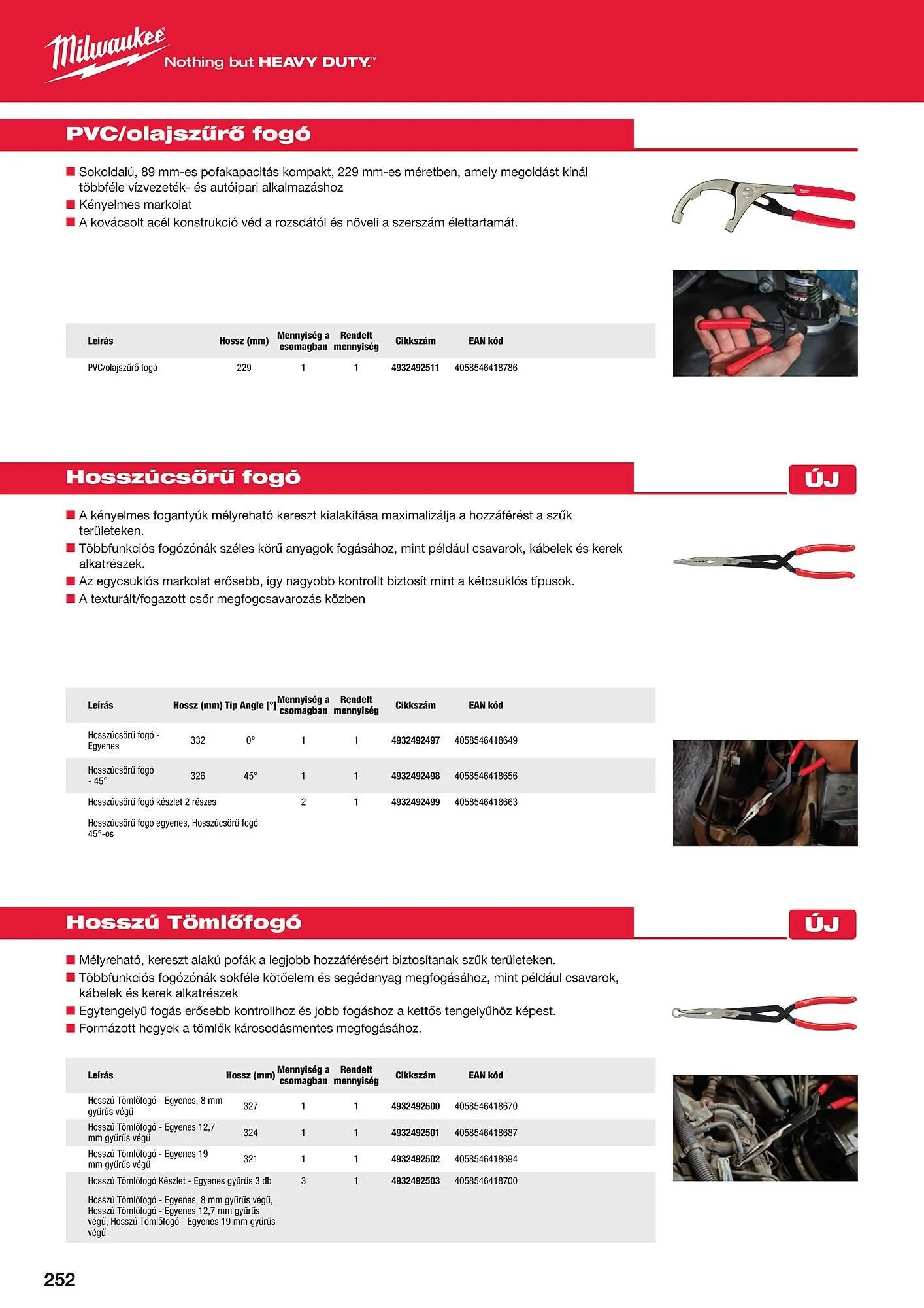 Katalógus Milwaukeetool akciós újság augusztus 14.-tól december 31.-ig 2024. - Oldal 252