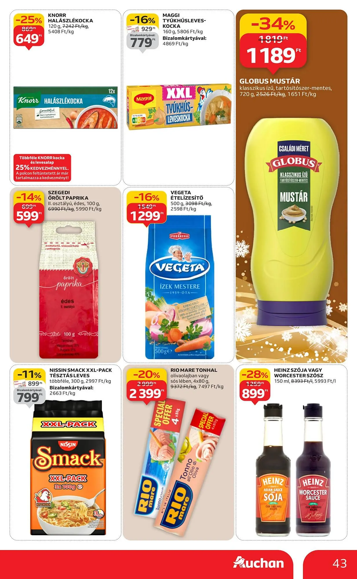 Katalógus Auchan akciós újság december 4.-tól december 10.-ig 2025. - Oldal 43