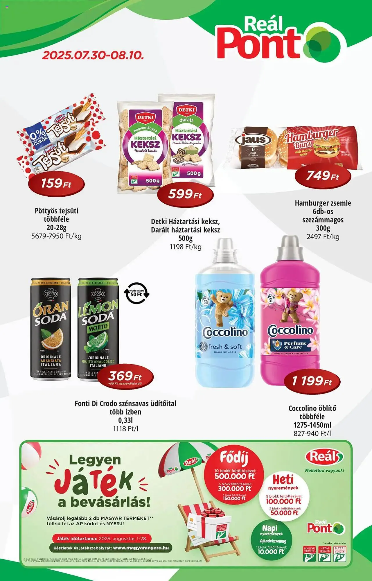 Katalógus Real akciós újság július 30.-tól augusztus 10.-ig 2025. - Oldal 1