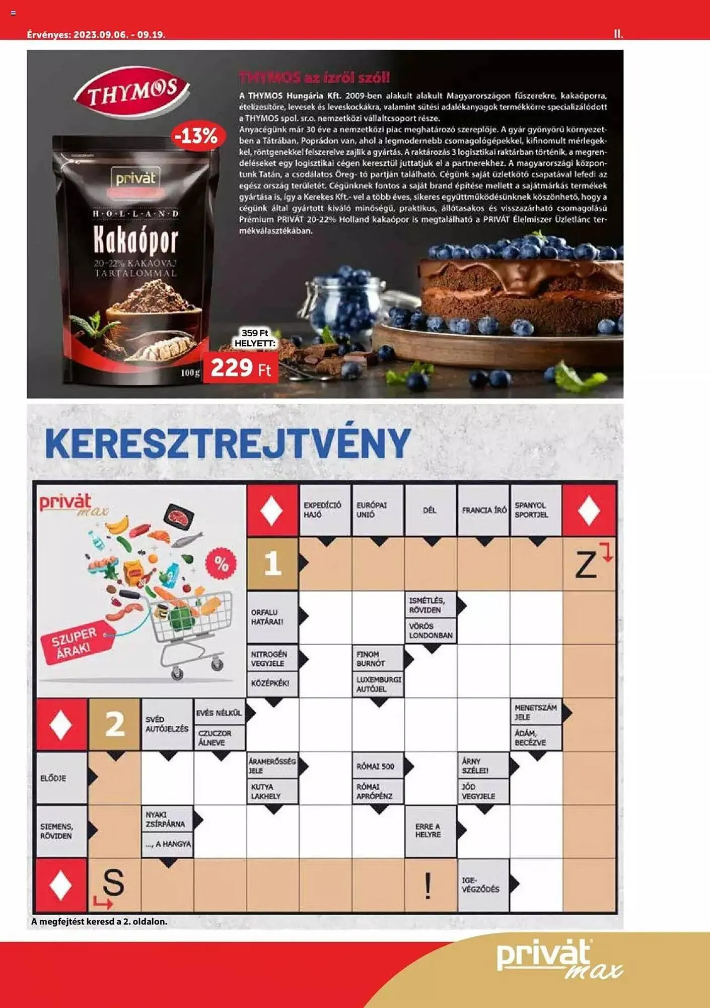 Katalógus PRIVÁT akciós újság szeptember 6.-tól szeptember 19.-ig 2023. - Oldal 11