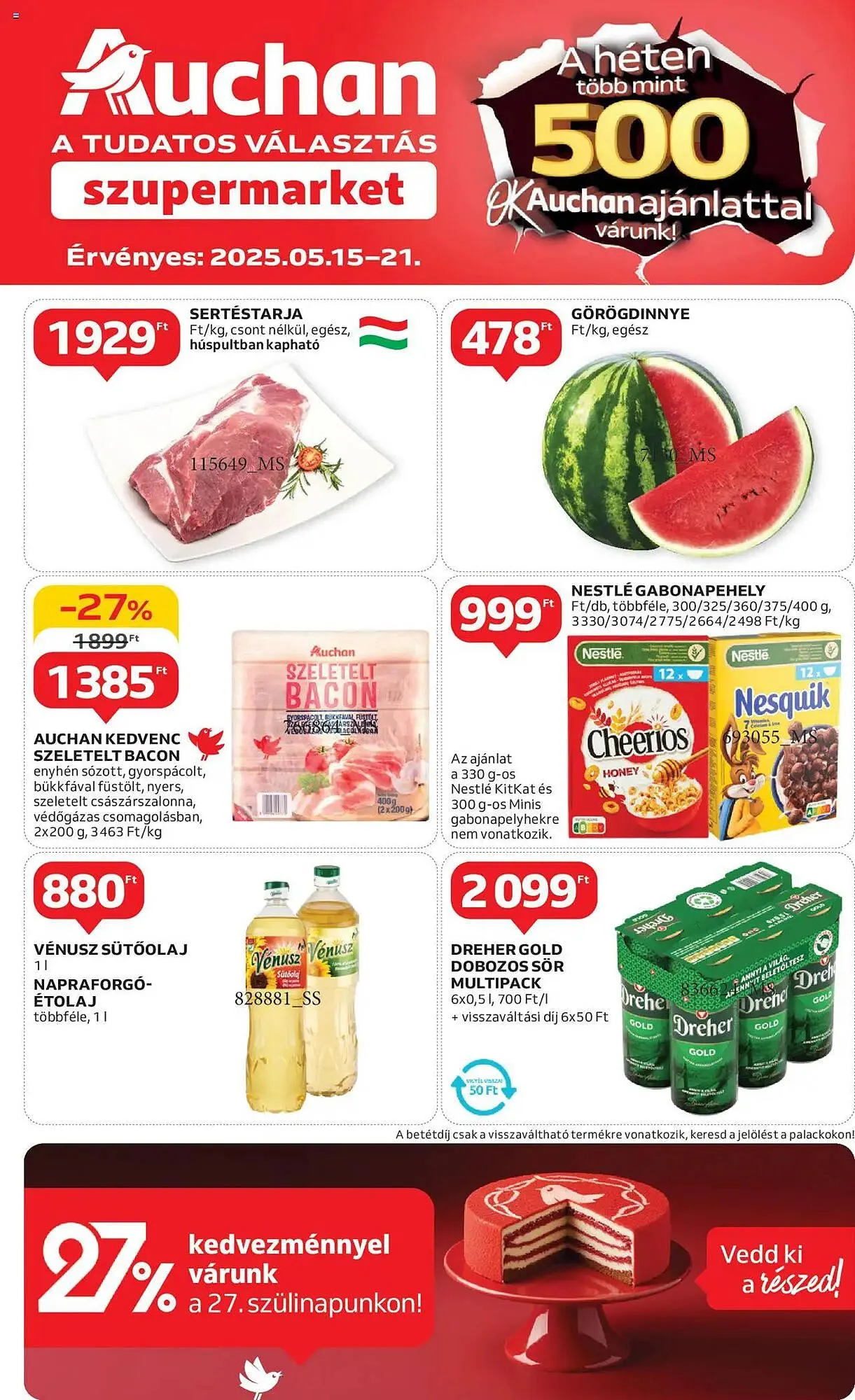 Katalógus Auchan akciós újság május 15.-tól május 21.-ig 2025. - Oldal 1
