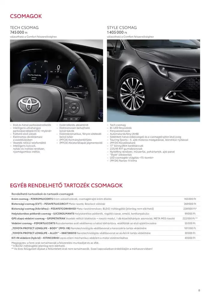 Katalógus Toyota Corolla TS január 17.-tól január 17.-ig 2026. - Oldal 8