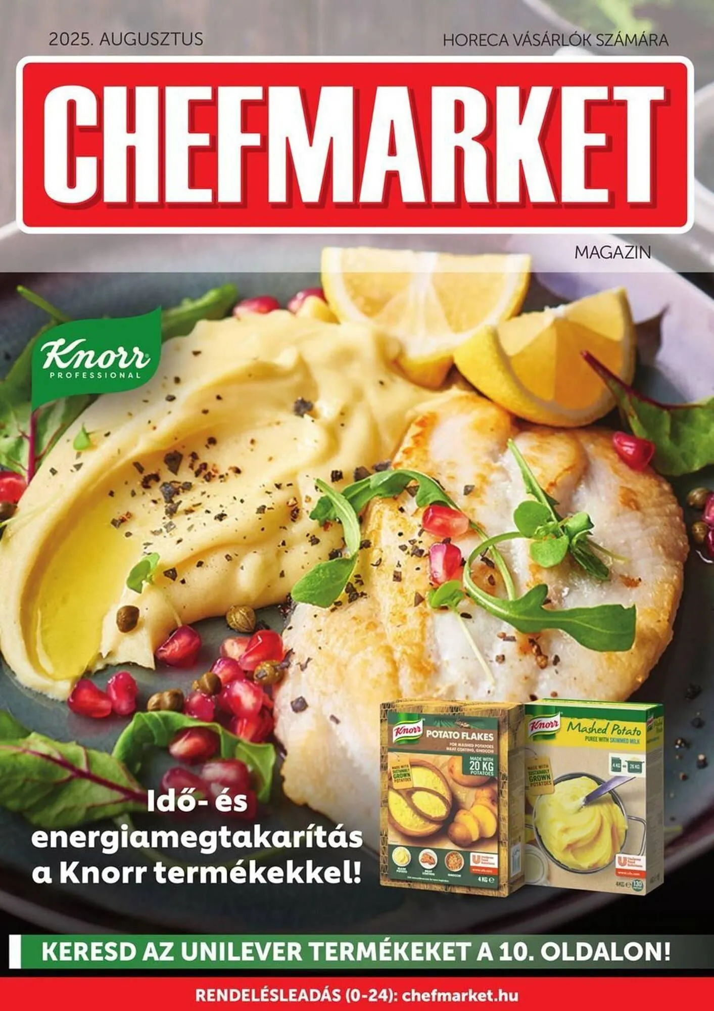Katalógus Chef Market akciós újság augusztus 1.-tól augusztus 31.-ig 2025. - Oldal 1