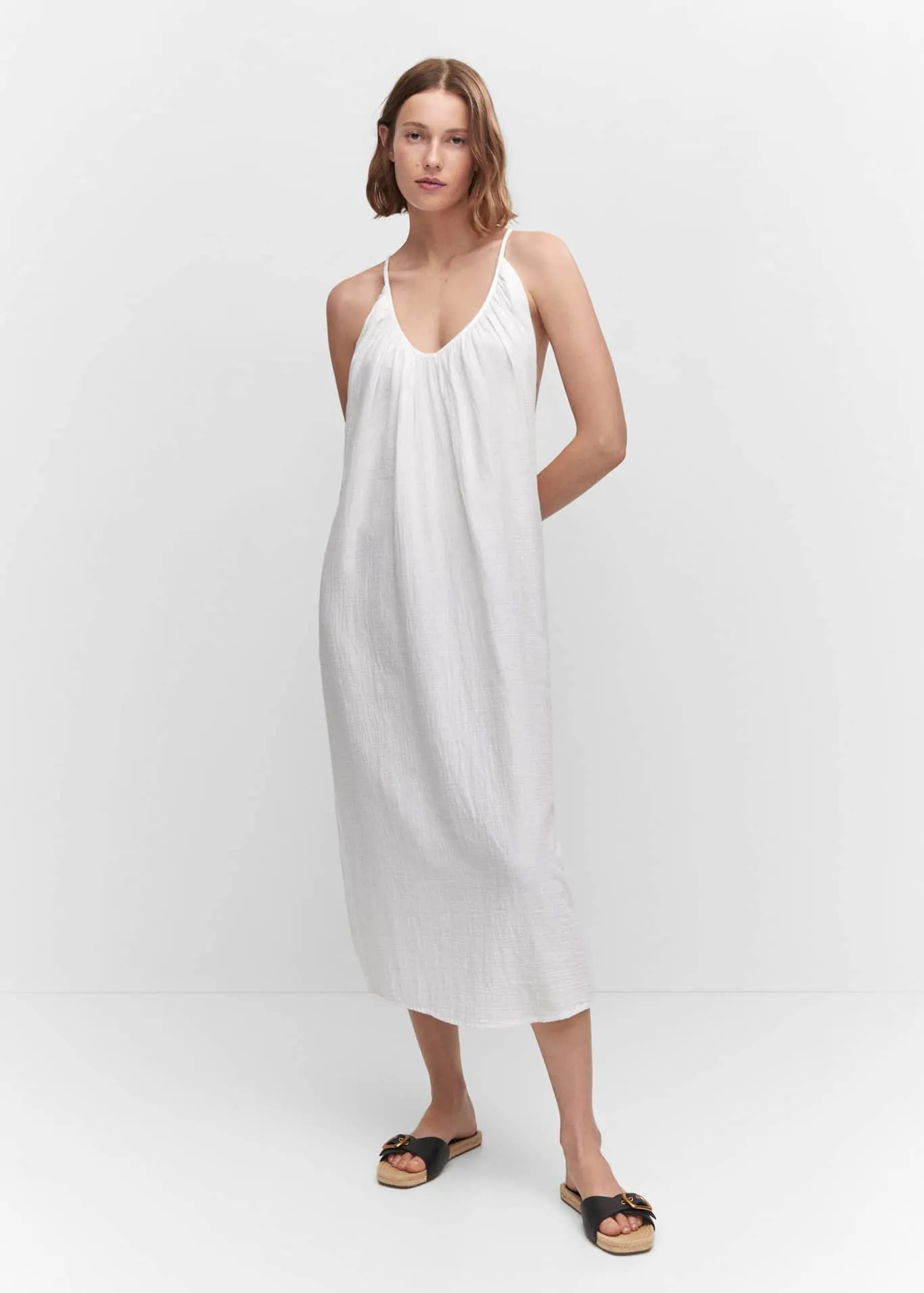 Robe bretelles ceinture