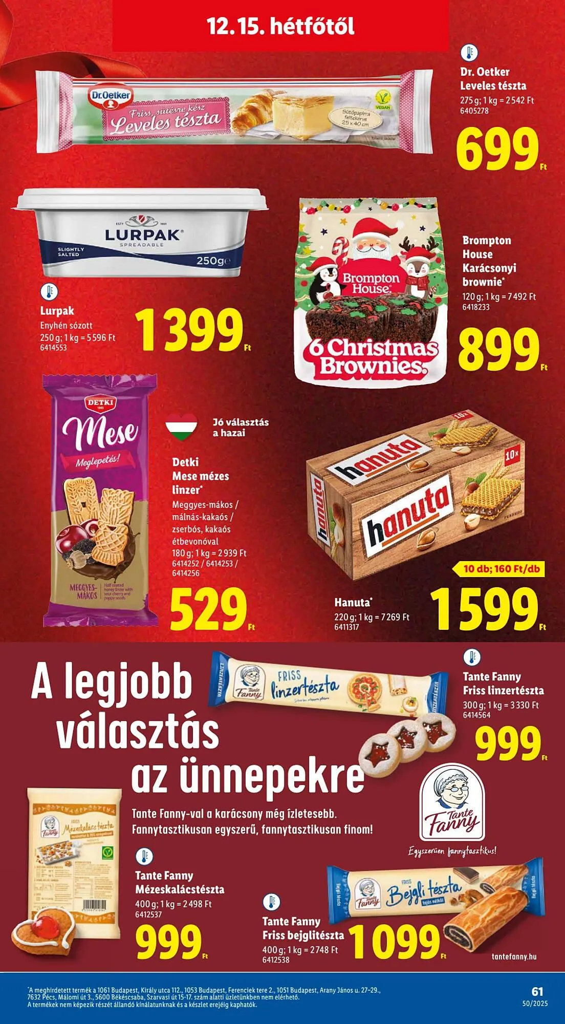 Katalógus Lidl akciós újság december 11.-tól december 17.-ig 2025. - Oldal 61