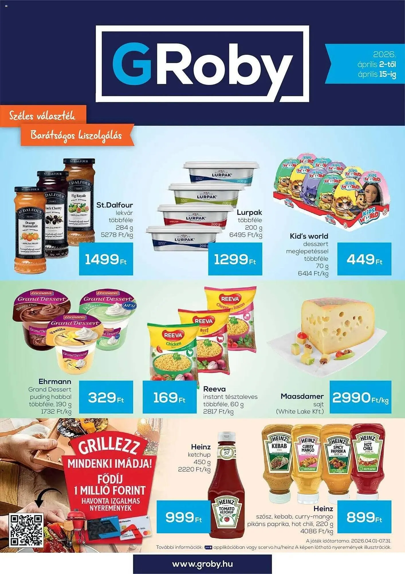 Katalógus GRoby akciós újság április 2.-tól április 15.-ig 2026. - Oldal 1