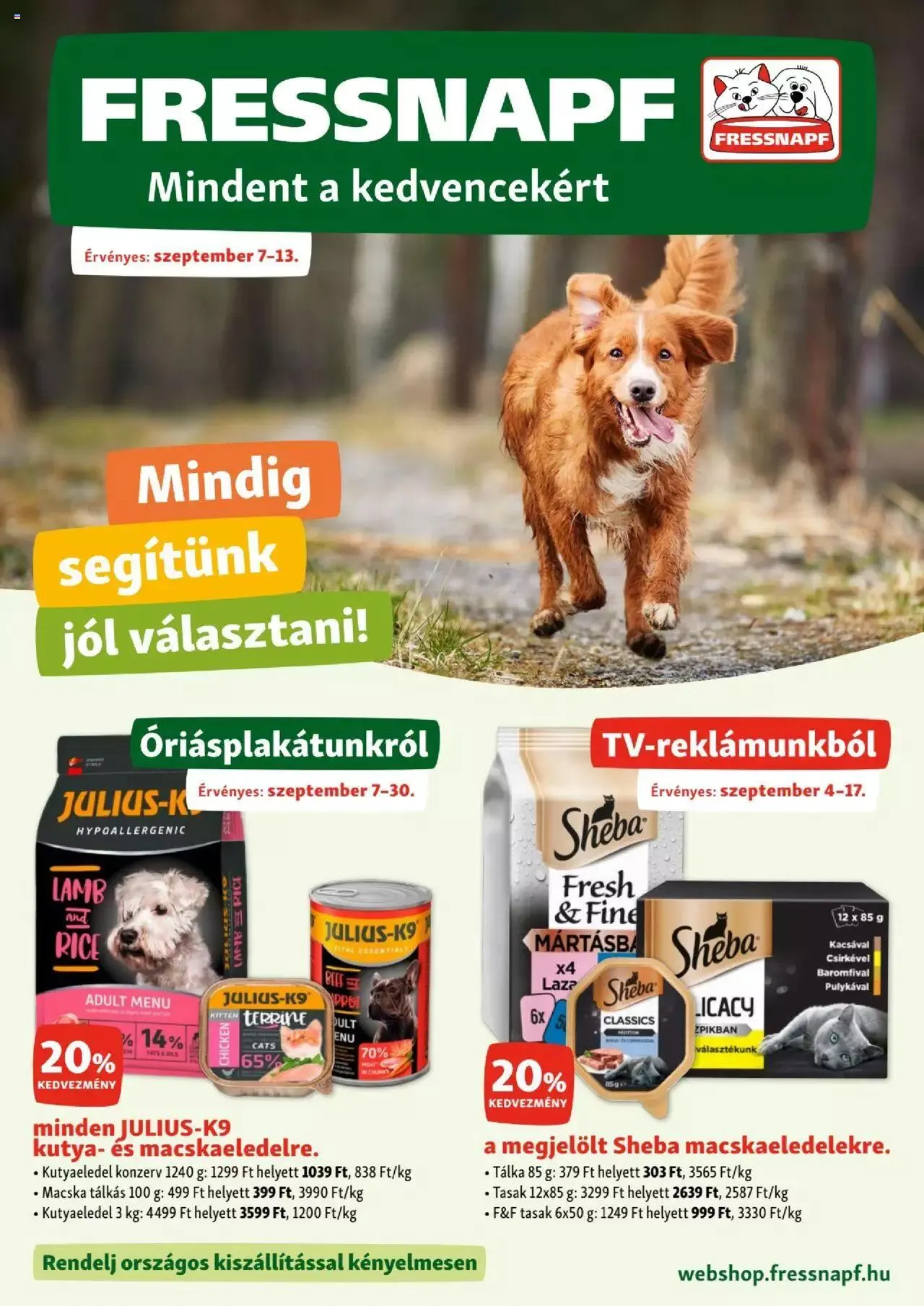 Katalógus Fressnapf Akciós újság szeptember 7.-tól szeptember 13.-ig 2023. - Oldal 1