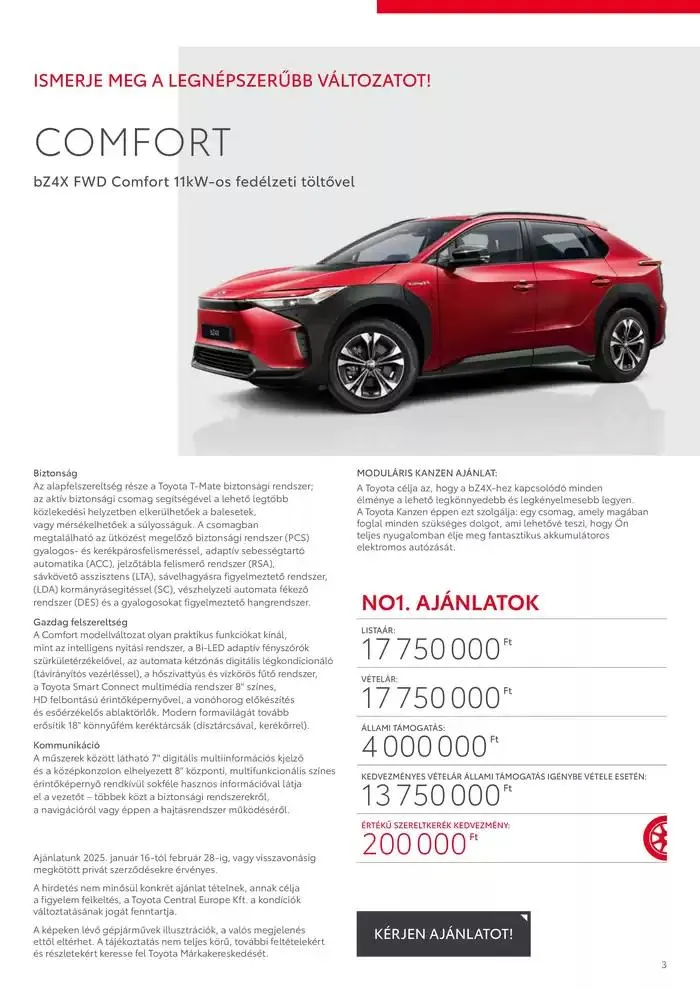 Katalógus Toyota bZ4X MY23 január 25.-tól január 25.-ig 2026. - Oldal 3