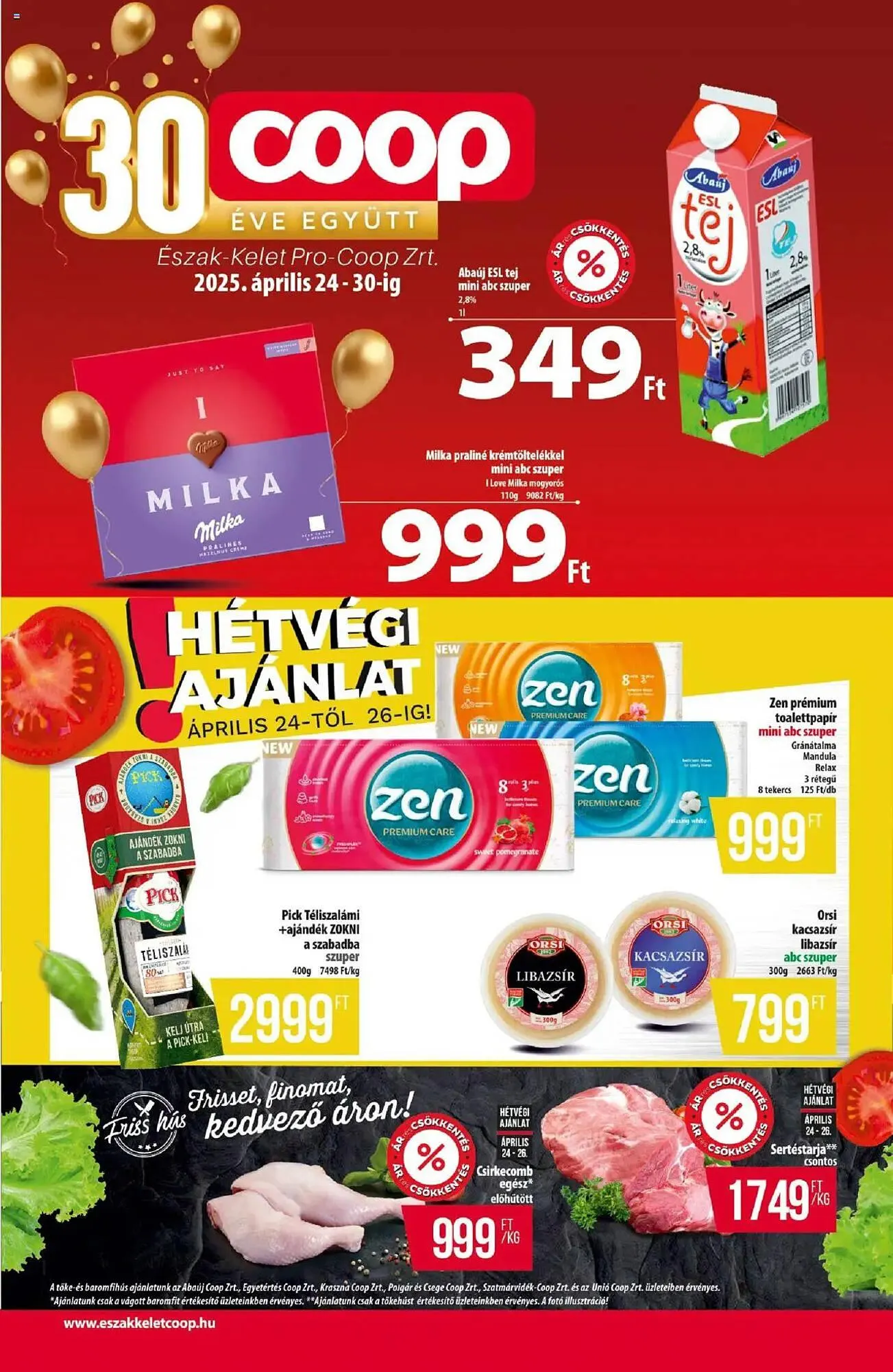 Katalógus Coop akciós újság április 24.-tól április 30.-ig 2025. - Oldal 1
